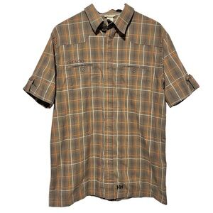 HELLY HANSEN Plaid Gorpcore Utility Button Up | M |